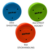 Smarthockey MAXX Shooting, Training & Street Hockey Pucks 10oz, 6oz, 4oz