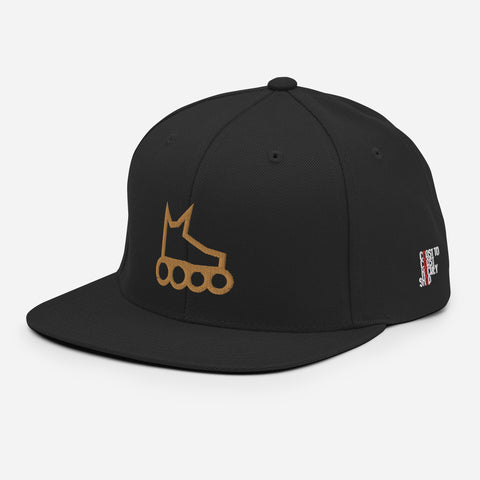 Skate Icon Gold Snapback Hat