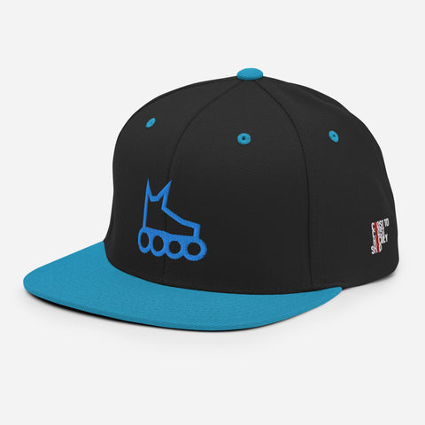 Skate Icon Teal Snapback Hat