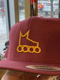 Skate Icon Gold Snapback Hat