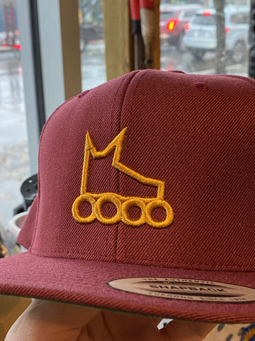 Skate Icon Gold Snapback Hat