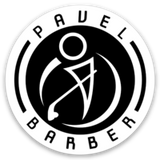 Pavel Barber Round Sticker