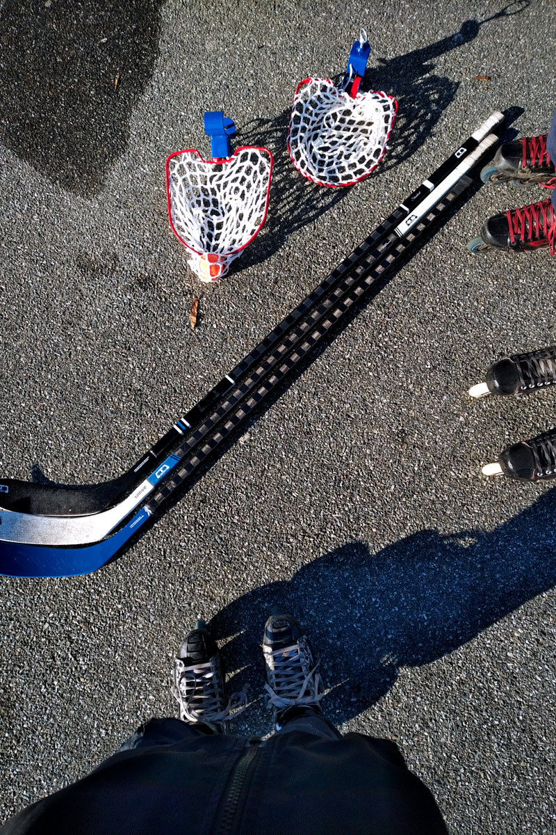 I LOVE SHAFTS! Blades too. Two-Piece Sticks are still the way of the outdoor hockey game.