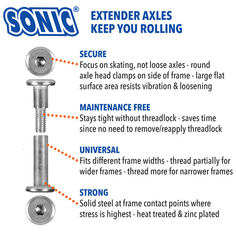 Sonic Universal Screw & 6mm Axle Extender Kit