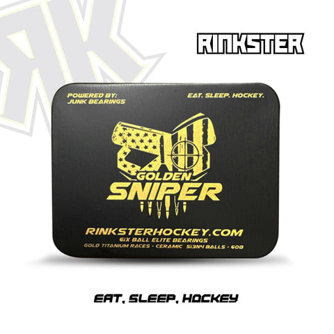 Rinkster Golden Sniper Ceramic & Titanium Skate Bearings (16)