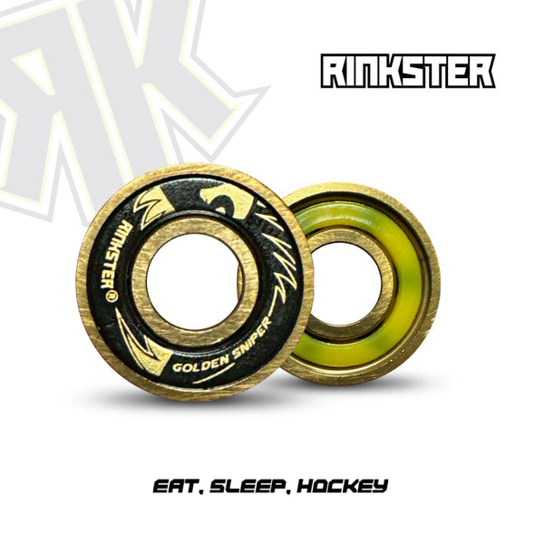 Rinkster Golden Sniper Ceramic & Titanium Skate Bearings (16)