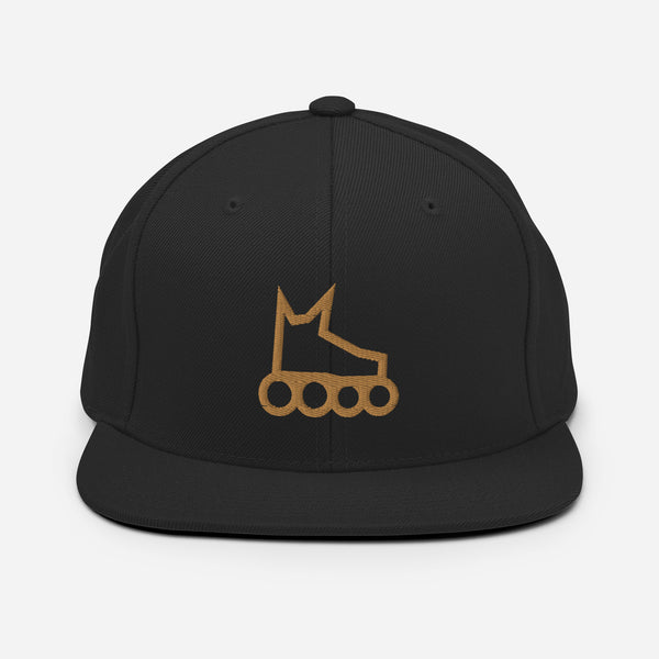Skate Icon Gold Snapback Hat