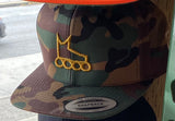 Skate Icon Gold Snapback Hat