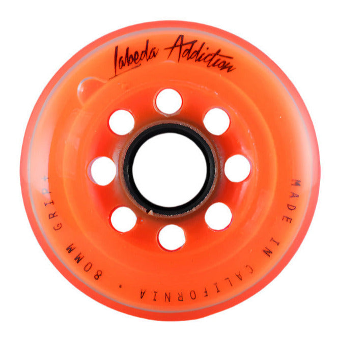 Labeda Addiction Inline Hockey Wheels - Yellow | Grippy Indoor Wheels For Skaters Under 170lbs